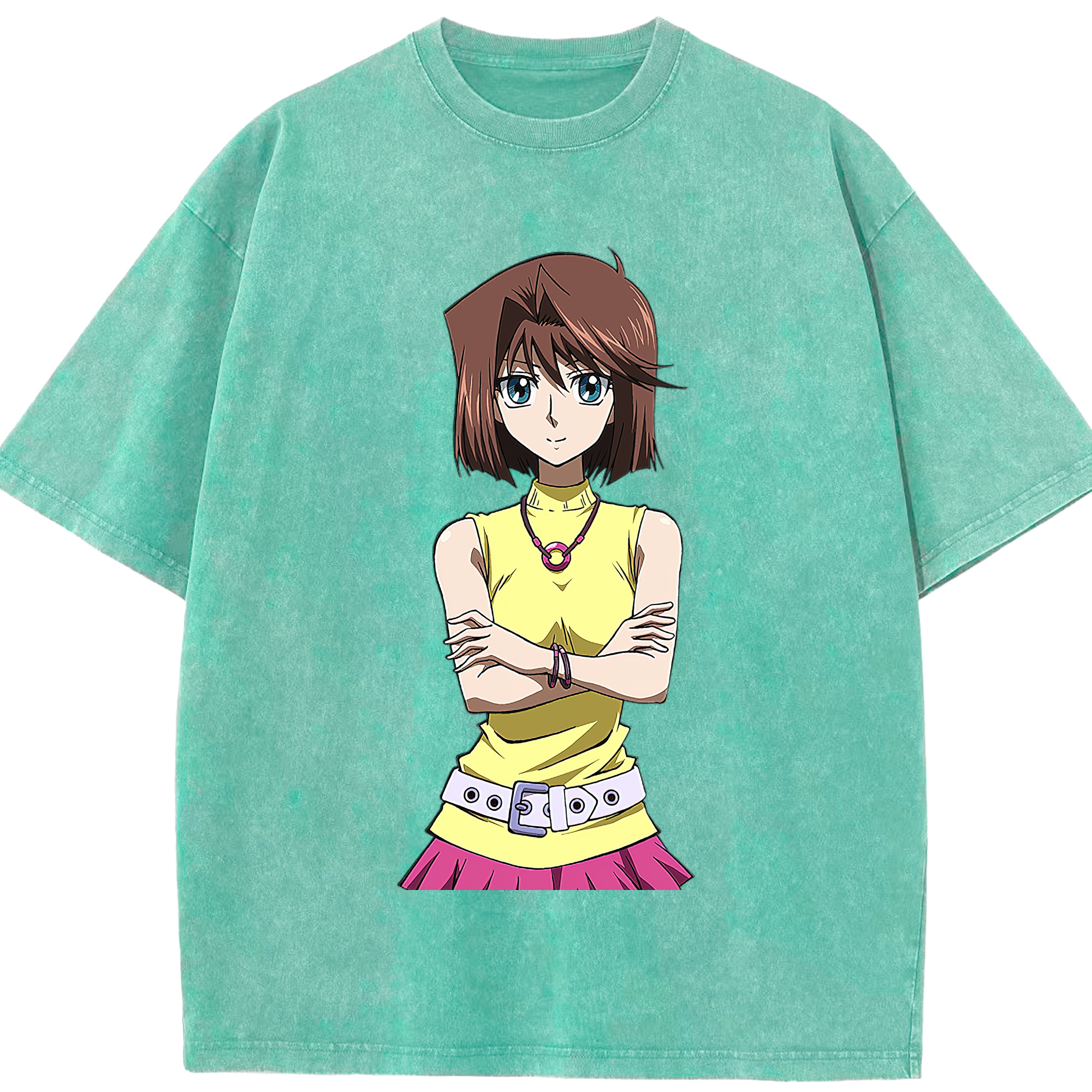 （画像用） 遊☆戯☆王 Yu-Gi-Oh! 綿100% ヴィンテージ風 半袖Tシャツ（フロントプリント）